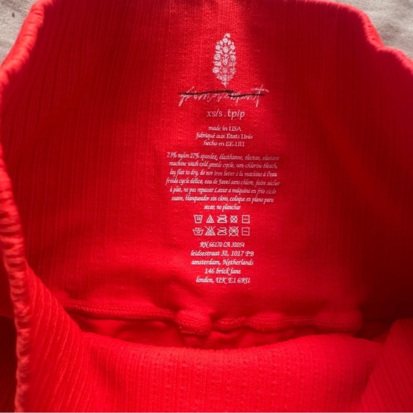 Free People Movement Good Karma Running Shorts XS/S & M/L Cherry Tomato NWOT - Picture 6 of 7